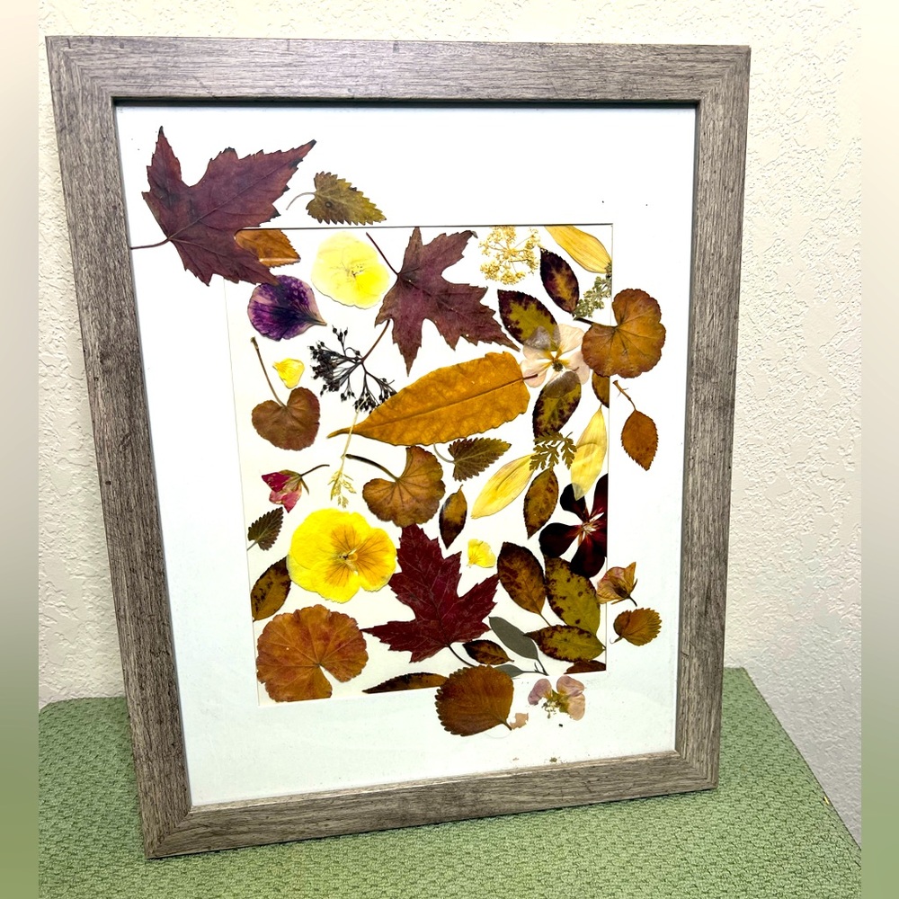 Handmade Autumn Preserving Nature Frame